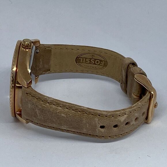 Fossil ES2955 Women Sand Leather Rose Analog Dial Quartz Wrist Watch QB578 - Picture 9 of 12